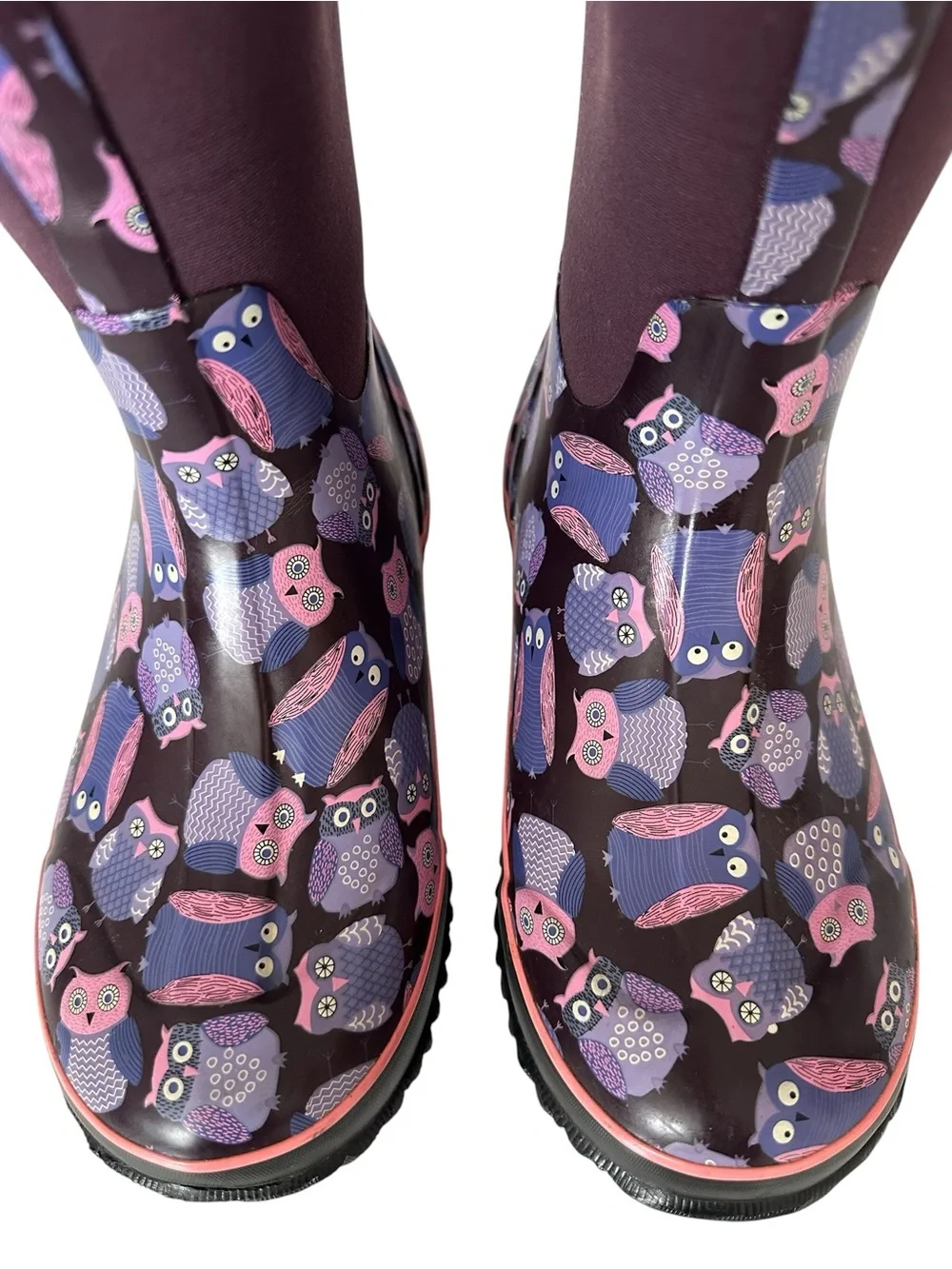 Bogs Classic Owl Waterproof Rain Boots Kids Size 6 Neoprene Insulated